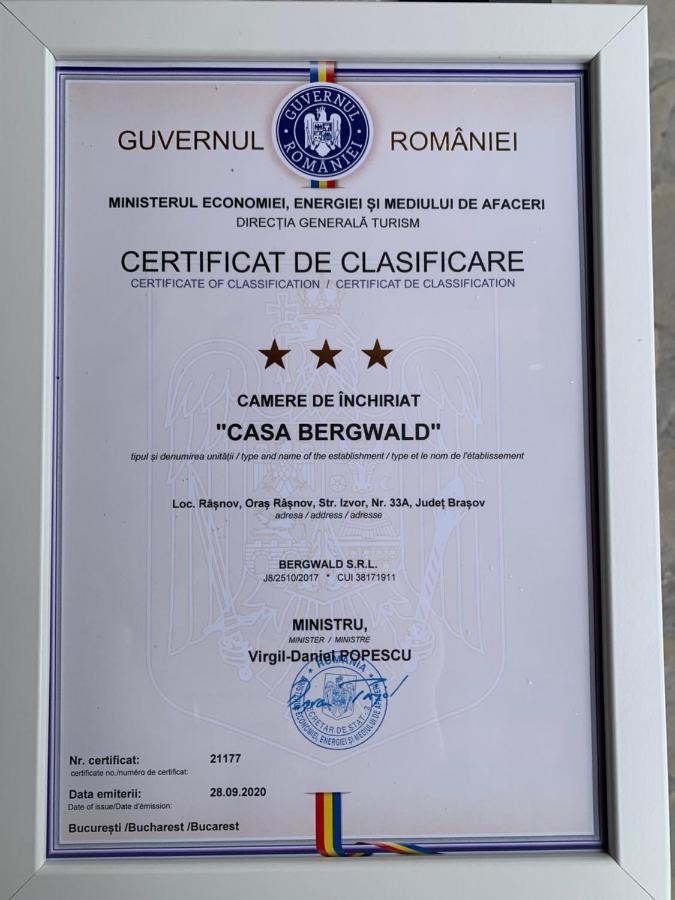 Casa Bergwald Apartment Rîşnov Ngoại thất bức ảnh